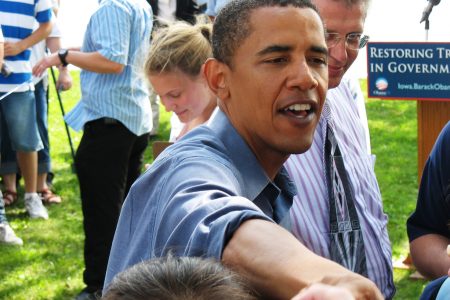 Barack Obama w trakcie kampanii wyborczej. Fot. Barack Obama / Flickr-CC