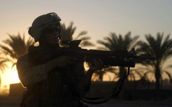 Amerykański marine w Iraki (Fot. expertinfantry / Flickr / CC)