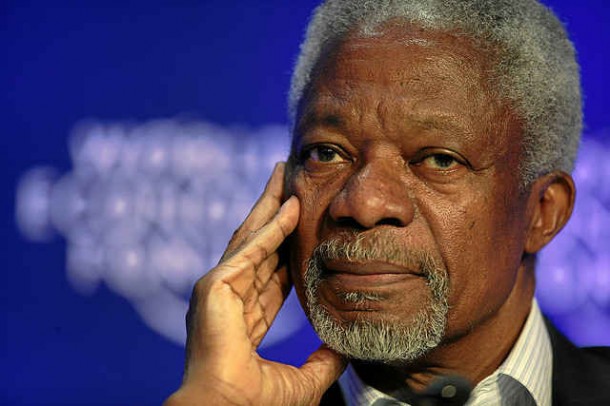 Kofi Annan (Zdjęcie: Sebastian Derungs/World Economic Forum)