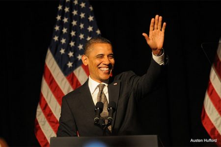 Barack Obama (Zdj. Flickr: Austen Hufford)